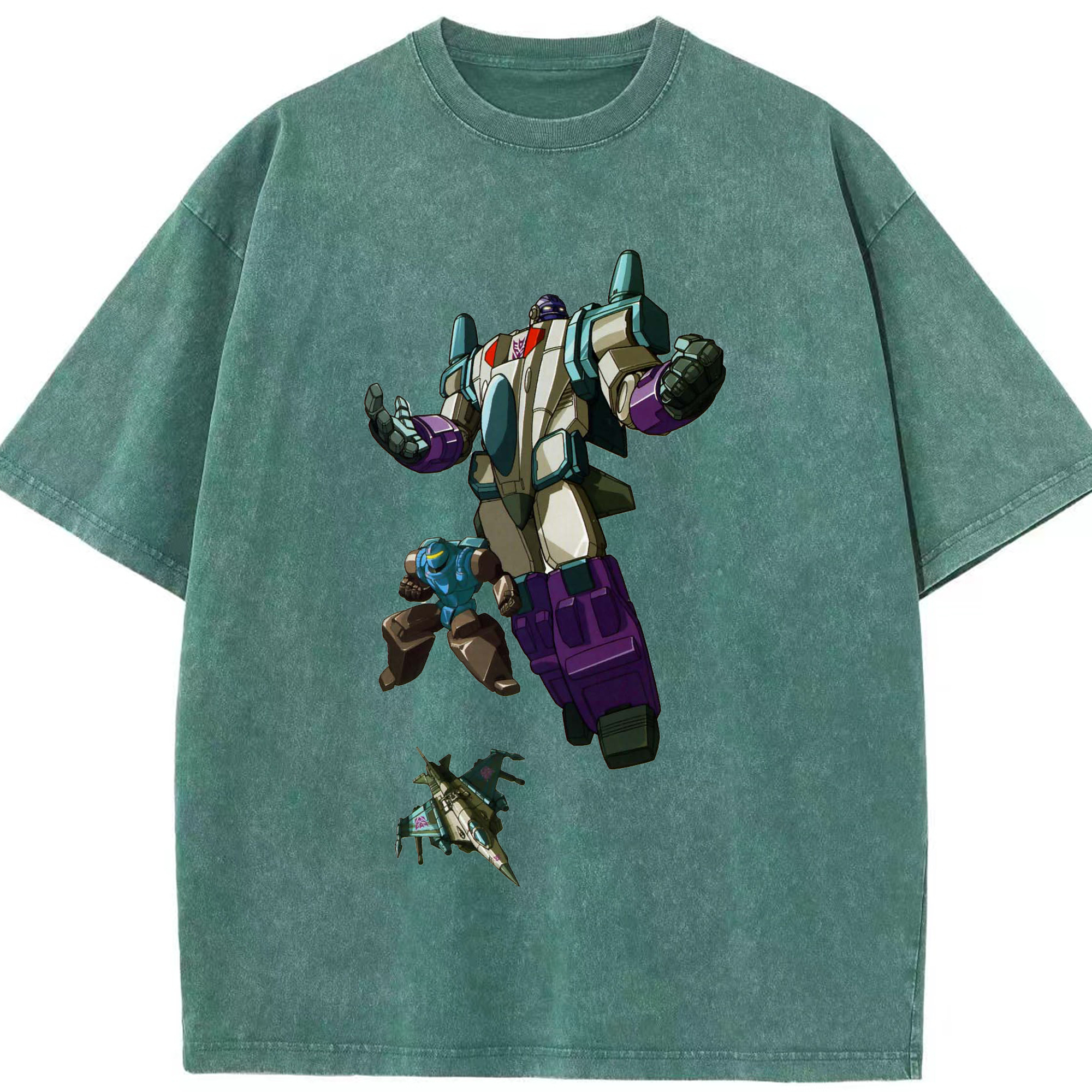 （画像用）  綿100% ヴィンテージ風 半袖Tシャツ（フロントプリント）